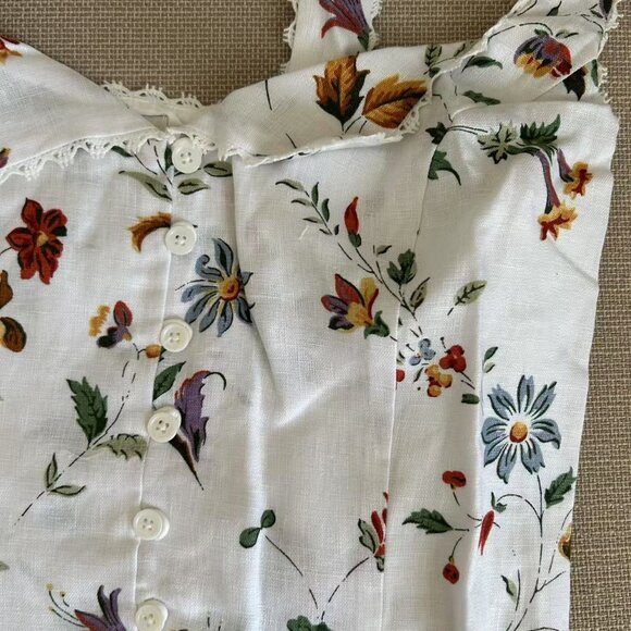 BEST Reformation Viola Linen Top Sz6 Corsini Floral Spring French Causal - Picture 6 of 11